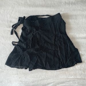 brandy melville wrap mini skirt